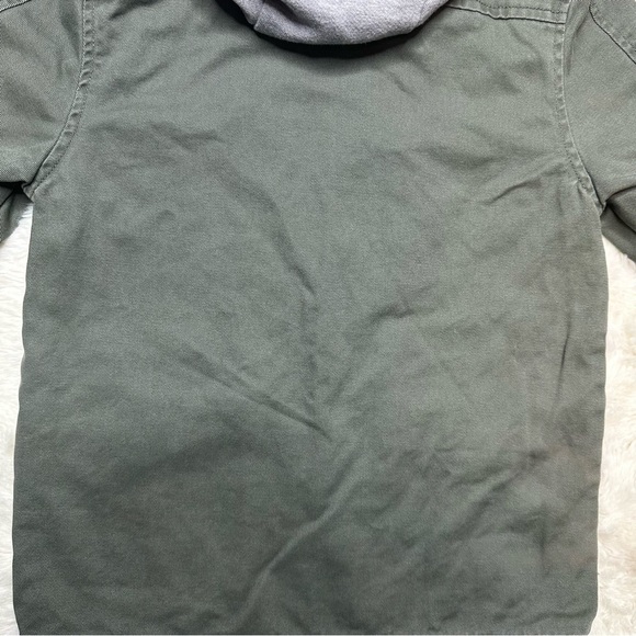 George Jacket Hooded Utility Style Green & Grey Size 6 - Picture 15 of 16